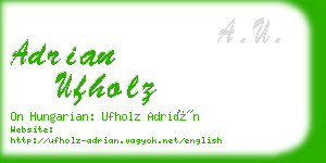 adrian ufholz business card